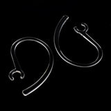 Maxbell 10 Pieces Ear Hooks Loop Clip for Samsung iPhone Motorola Bluetooth Headset 6.3mm Clear