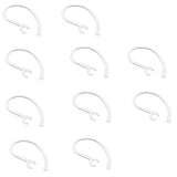 Maxbell 10 Pieces Ear Hooks Loop Clip for Samsung iPhone Motorola Bluetooth Headset 6.3mm Clear