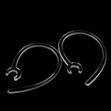 Maxbell 10 Pcs Replacement Spare Ear Hook Loop Earloop Clip for Bluetooth Headset 5.6mm Clear