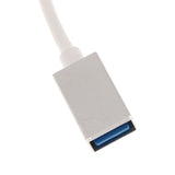 Maxbell OTG Adapter Micro USB Male To USB 2.0 Female Data Sync Charging Cable Cord Silver