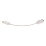 Maxbell OTG Adapter Micro USB Male To USB 2.0 Female Data Sync Charging Cable Cord Silver