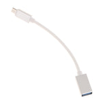 Maxbell OTG Adapter Micro USB Male To USB 2.0 Female Data Sync Charging Cable Cord Silver