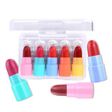 Maxbell 5pcs Mini Lipsticks Comestic Set Lip Stick Lip Gloss Makeup Long Lasting for Women