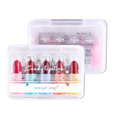 Maxbell 5pcs Mini Lipsticks Comestic Set Lip Stick Lip Gloss Makeup Long Lasting for Women