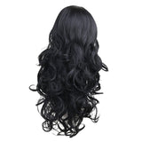 Maxbell Long Curly Wave Hairpieces, Synthetic Full Hair Wigs, Cosplay Party Costume Daily Charming Wig, Heat Resistant with Cap