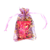 Maxbell Wedding Birthday Party Favor Gift Bags Jewelry Safe Storage Candy Pouches Drawstring Bag 7x9cm Pack of 100PCS Purple