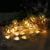 Maxbell White 10 LED Heart Line/Garland/Runner Lights/wedding/Christmas Table