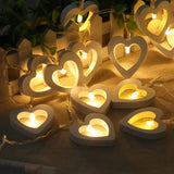 Maxbell White 10 LED Heart Line/Garland/Runner Lights/wedding/Christmas Table