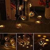 Maxbell White 10 LED Heart Line/Garland/Runner Lights/wedding/Christmas Table