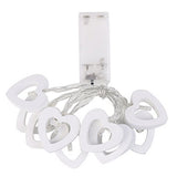 Maxbell White 10 LED Heart Line/Garland/Runner Lights/wedding/Christmas Table