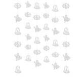 Maxbell 36pcs/set Christmas Party Cute Santa Claus Snowflake Bell Paper DIY Garland Xmas Wedding Home DIY Ornaments