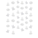 Maxbell 36pcs/set Christmas Party Cute Santa Claus Snowflake Bell Paper DIY Garland Xmas Wedding Home DIY Ornaments