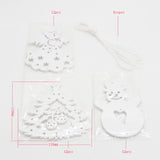 Maxbell 36pcs/set Christmas Party Cute Angel Snowman Tree Paper DIY Garland Xmas Wedding Home DIY Ornaments