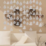 Maxbell 36pcs/set Christmas Party Cute Angel Snowman Tree Paper DIY Garland Xmas Wedding Home DIY Ornaments