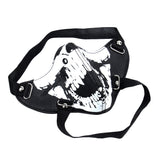 Maxbell Gothic Skeleton Skull Head Leather Half Face Mask Motorcycle Halloween Party