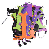 Maxbell Happy Halloween Bunting Banner Spider Witch Hat Pennant Party Hanging Decor
