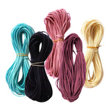 Maxbell Set of 5PCS Flat Faux Suede Korean Velvets Cord String Jewelry DIY Making Lacing Beading Accessories 4#