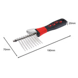 Maxbell Heavy Duty Pet Dog Cat Grooming Brush Overcoat Knots Dematting Rake Comb