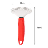 Maxbell Heavy Duty Pet Dog Cat Slicker Brush Undercoat Rake Dematting Comb with Rubber Handle for Thick Long Hair Tangle Knot Removal