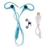 Maxbell Wireless Bluetooth Sports Stereo Sweatproof In-Ear Headset Earphone Blue