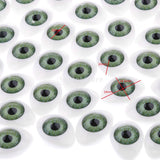 Maxbell 50 Pieces 19mm Plastic Dolls Safety Eyes Eyeball for Animal Toy Puppet Making Doll Mask DIY Halloween Prop Green