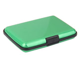 Maxbell Mini Waterproof Aluminum Metal Business ID Credit Card Holder - Green