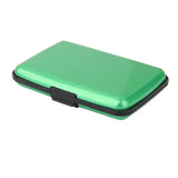 Maxbell Mini Waterproof Aluminum Metal Business ID Credit Card Holder - Green