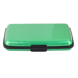 Maxbell Mini Waterproof Aluminum Metal Business ID Credit Card Holder - Green