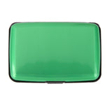 Maxbell Mini Waterproof Aluminum Metal Business ID Credit Card Holder - Green