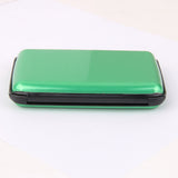 Maxbell Mini Waterproof Aluminum Metal Business ID Credit Card Holder - Green
