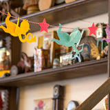 Maxbell Handmade Felt Cupid Star Bunting Banner Pennant for Party Christmas Baby Shower Playroom Nursery Decor Decoration Flags 2 m