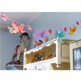 Maxbell Handmade Felt Cupid Star Bunting Banner Pennant for Party Christmas Baby Shower Playroom Nursery Decor Decoration Flags 2 m