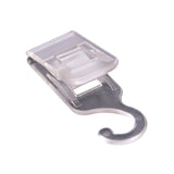 Maxbell 10 Pieces 5x1.8cm Sign Clip Holder Price Tag Label Card Frame Plastic Clear Display Hook