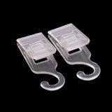 Maxbell 10 Pieces 5x1.8cm Sign Clip Holder Price Tag Label Card Frame Plastic Clear Display Hook