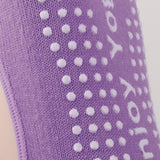 Maxbell Pair Of Half Design Non Slip Washable Comfortable Massage Barre Pilates Yoga Dance Toe Socks Purple