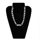 Maxbell Black Velvet Necklace Earring Jewelry Display Bust Stand Showcase