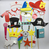 Maxbell Pieces of 20 Photo Booth Props Wedding Halloween Carnival Party Mask on A Stick