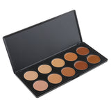 Maxbell 10 Colors Beauty Comestics Foundation Concealer Palette for V Face Makeup & Uneven Skin Tones