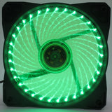 Maxbell 12cm 32 LEDs Light Holder Fan PC Case Fan Computer Gaming CPU Cooler Cooling Fan Green