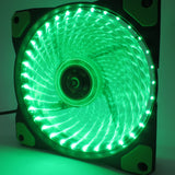 Maxbell 12cm 32 LEDs Light Holder Fan PC Case Fan Computer Gaming CPU Cooler Cooling Fan Green