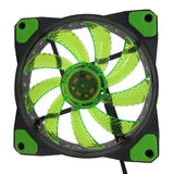 Maxbell 12cm 32 LEDs Light Holder Fan PC Case Fan Computer Gaming CPU Cooler Cooling Fan Green