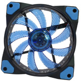 Maxbell 12cm 32 LEDs Light Holder Fan PC Case Fan Computer Gaming CPU Cooler Blue