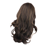 Maxbell New Fashion Natural Long Brown Hair Curly Wavy Full Head Wigs Cosplay Costume Hairpiece for Women Girls