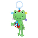 Maxbell Cute Plush Baby Frog Rattles Bed Stroller Music Hanging Bell Teething Ring Toys Hand Eye Coordination