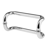 Maxbell 1 Pair High Quality 304 Stainless Steel Rust Proof Glass Door Pull Handle for Shower Bathroom 10.8 inches