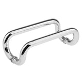 Maxbell 1 Pair High Quality 304 Stainless Steel Rust Proof Glass Door Pull Handle for Shower Bathroom 10.8 inches