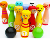 Maxbell Mini 13 Pieces Creative Cartoon Bowling Set Kids Hands-on Intellectual Development Toy Good Gifts Games