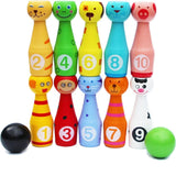 Maxbell Mini 13 Pieces Creative Cartoon Bowling Set Kids Hands-on Intellectual Development Toy Good Gifts Games