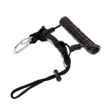 Maxbell Spiral Coiled Quick Release Buckle Scuba Diving Dive Lanyard with Stainless Steel Snap Clip Attachment for Camera