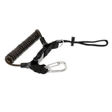 Maxbell Spiral Coiled Quick Release Buckle Scuba Diving Dive Lanyard with Stainless Steel Snap Clip Attachment for Camera